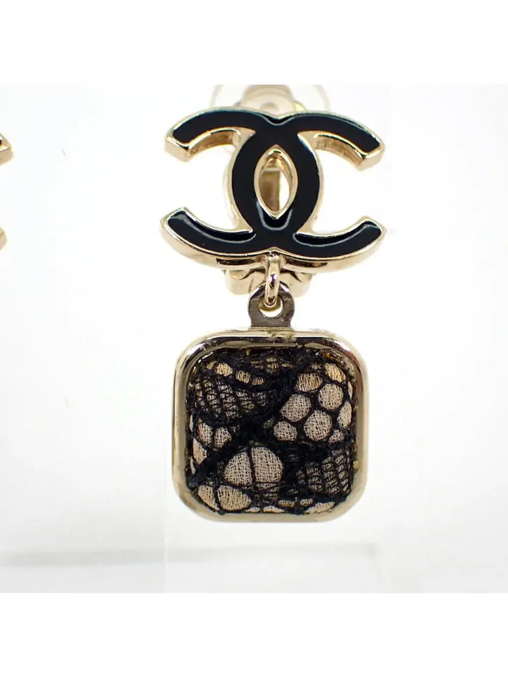 Chanel Cc Logo Clip-On Earrings Metal #228839C87B